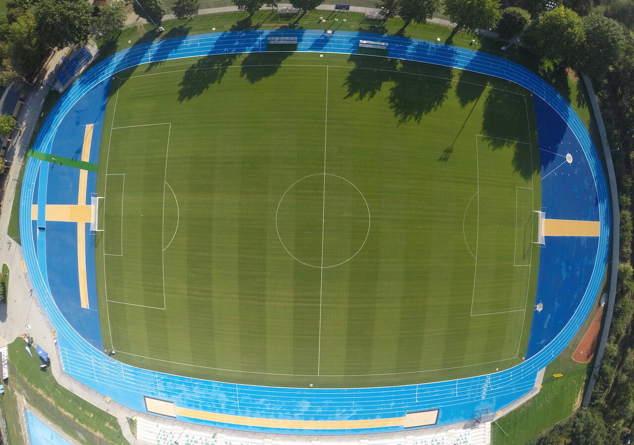 Stadion OSiR Świdnica z lotu ptaka